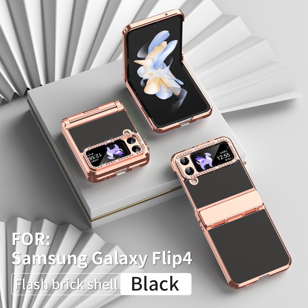 Samsung Galaxy Z Flip4 5G Funda Gel Tpu Silicona transparente dibujo Flores  01