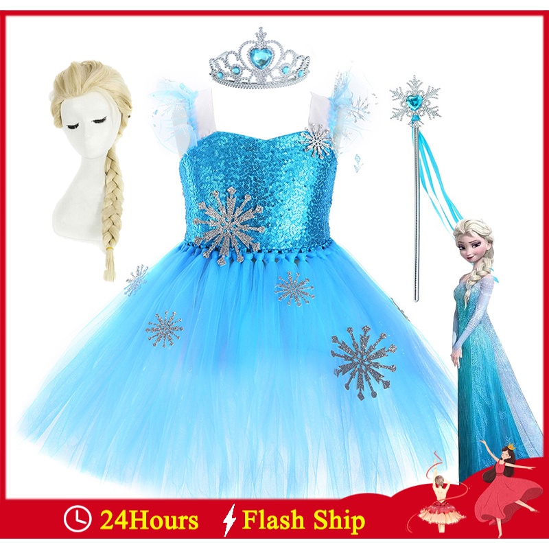 Para Niña Vestidos De CumpleaÃ±os De Frozen Frozen Elsa Vestido De
