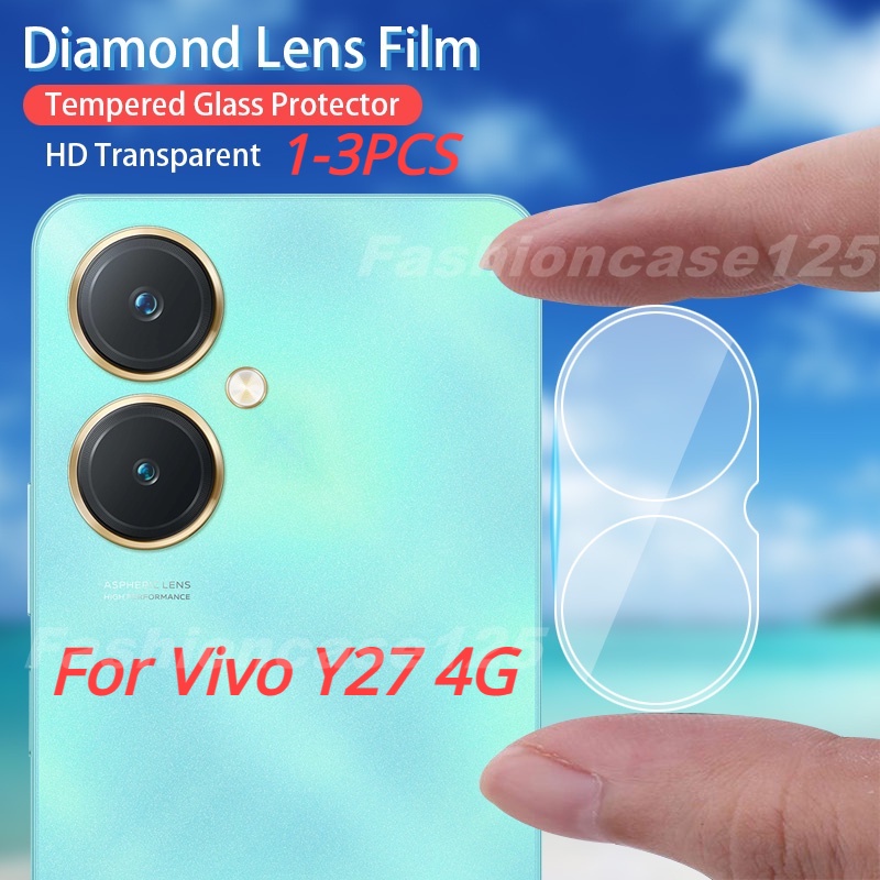 Funda de TPU para Vivo Y36 5G + HD de vidrio templado, carcasa de silicona  para parachoques trasero – 9 dureza anti-arañazos protector de pantalla