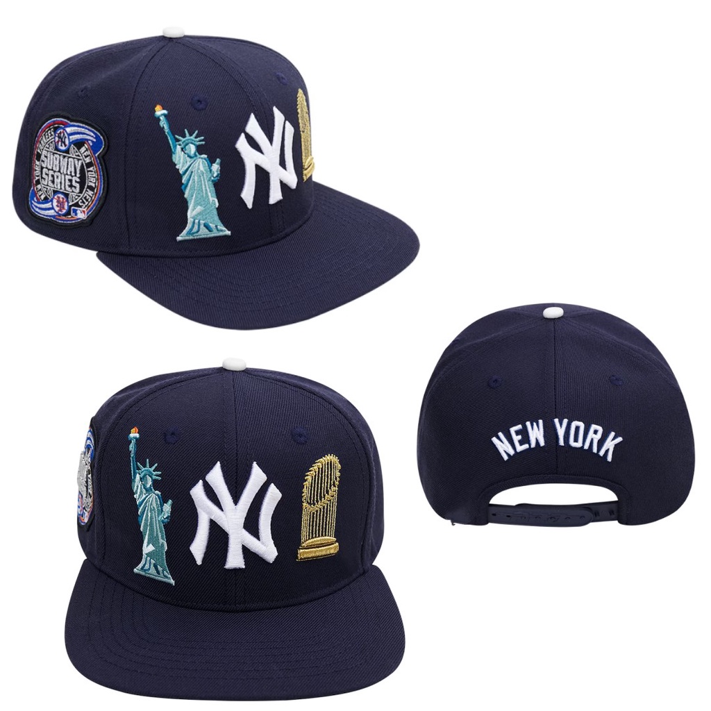 Gorra visera plana cerrada New Era Performance MLB New York Yankees adulto