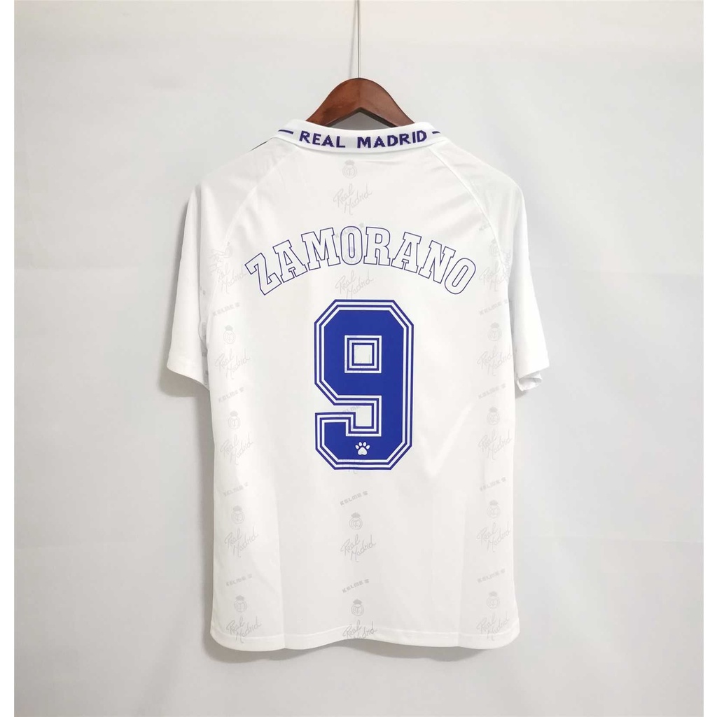 Maillot Real Madrid 1994/95 Kelme - Taille M - Blanc - Occasion Et Signé