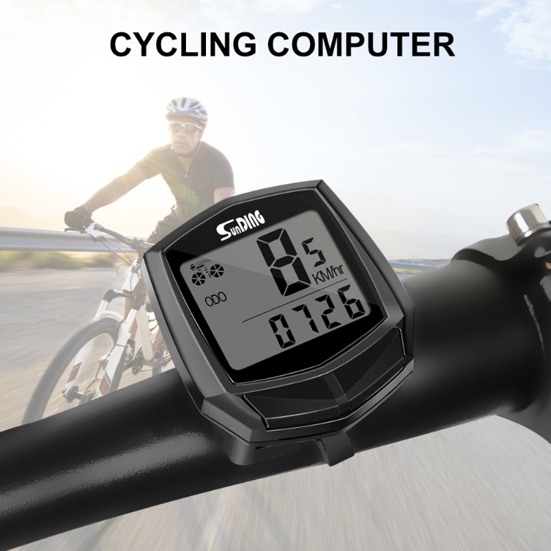Velocímetro para bicicleta, velocímetro para bicicleta de monta?a,  odómetro, velocímetro inalámbrico para bicicleta de monta?a en inglés, luz  blanca