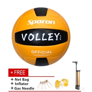 Paquete de 2 pelotas de voleibol de tamaño oficial 5 para interiores y  exteriores, impermeable, suave, voleibol de playa, voleibol de arena con  bomba