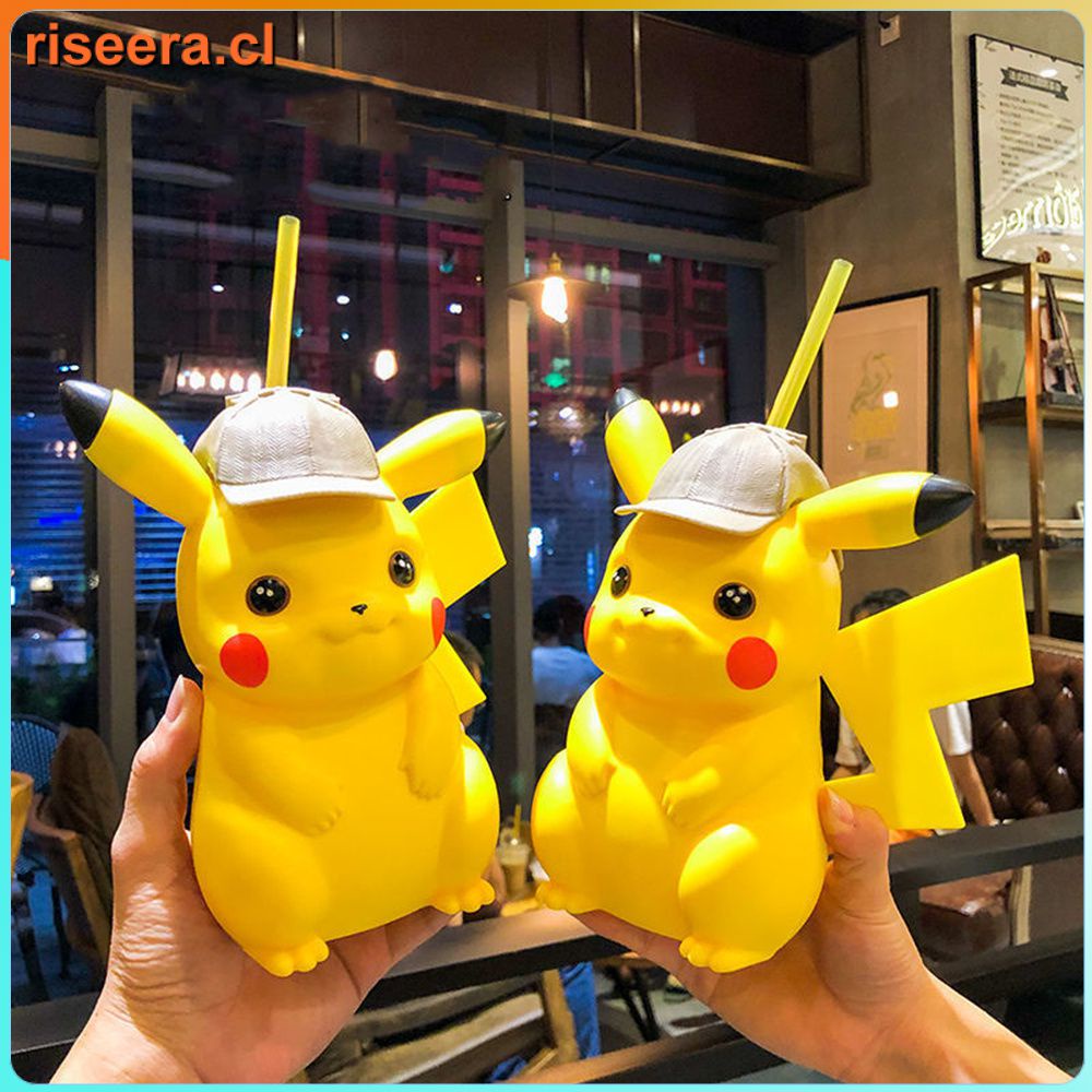 Pokemon Taza de viaje Pikachu con tapa de acero inoxidable, 16 onzas