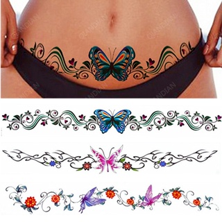 Tatuajes Temporales para niños, pegatina de tatuaje falso de mariposa  colorida, tatuaje de arte impermeable, tatuaje de mano y pie para niñas y  mujeres, 10 piezas - AliExpress