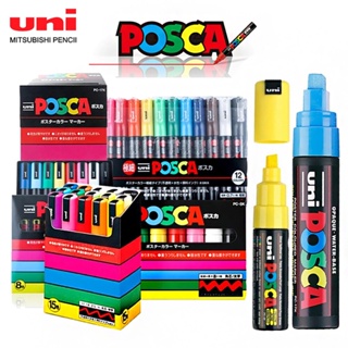 Uni Posca-rotuladores de pintura acrílica de PC-17K, plumas