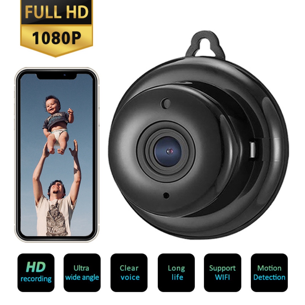Mini cámara Espía WiFi 1080P HD, V380 Pro