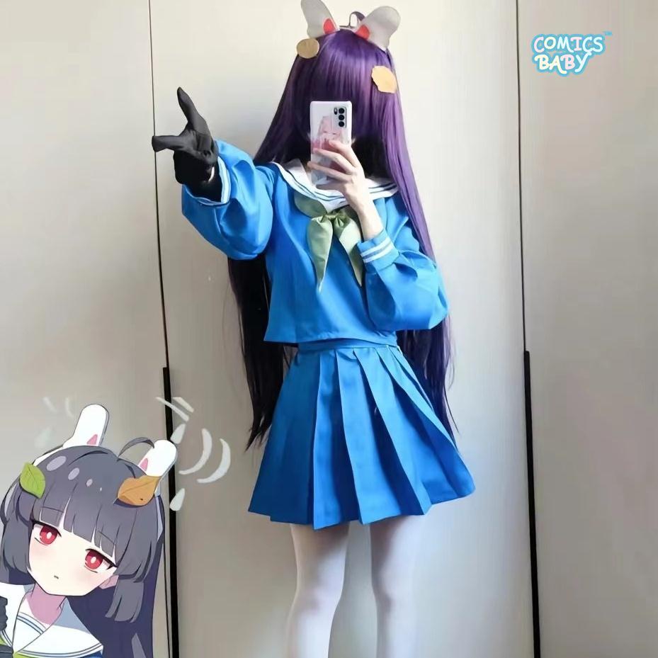 Azur Laki Conejo Cos Traje Kasakawa Miyu Cosplay Manga Larga Anime ...