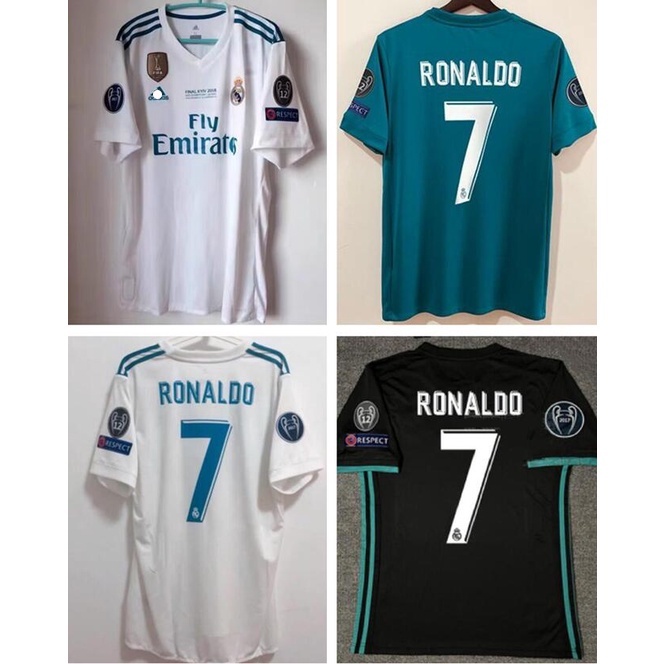 Camiseta del Real Madrid 2017-2018 Local + Ronaldo 7 (Dorsal