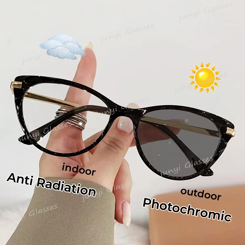 Gafas Fotocromáticas Anti Radiación De Moda Para Mujeres/Hombres Luz Azul