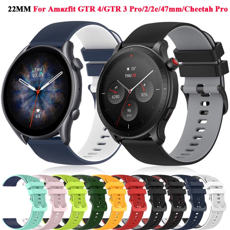 Para Amazfit GTS 2 Mini 20 mm Correa de reloj de silicona de dos colores  transpirable (