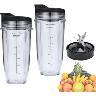 Vasos de licuadora Ninja, reemplazo de vasos de licuadora Ninja, vasos de  repuesto Ninja para BL480 BL490 BL640 BL680 Auto IQ Blender, 24 onzas