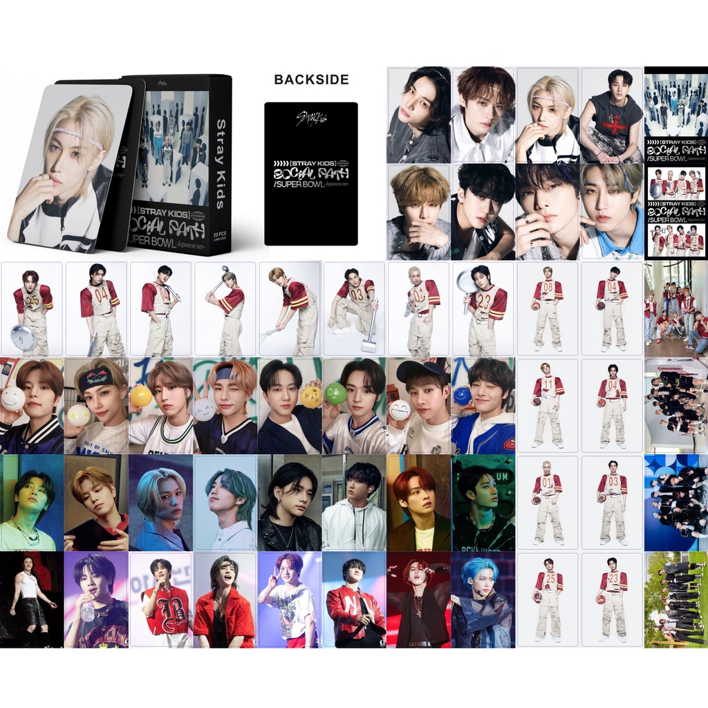 55 Unids/Caja Álbum Social Path SUPER BOWL Photocards Lomo Cards
