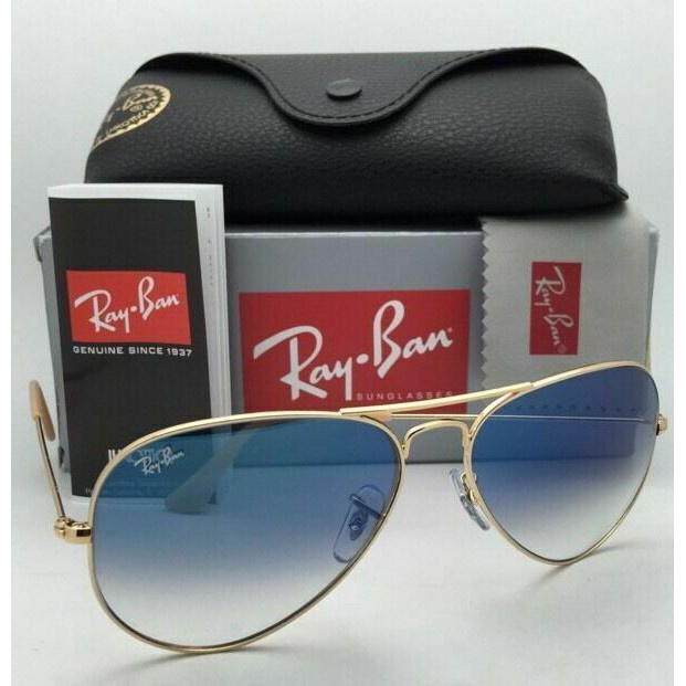 Lentes De Sol OAKLEY Ray BAN Lente De Cristal Azul Degradado Aviador Shopee Chile