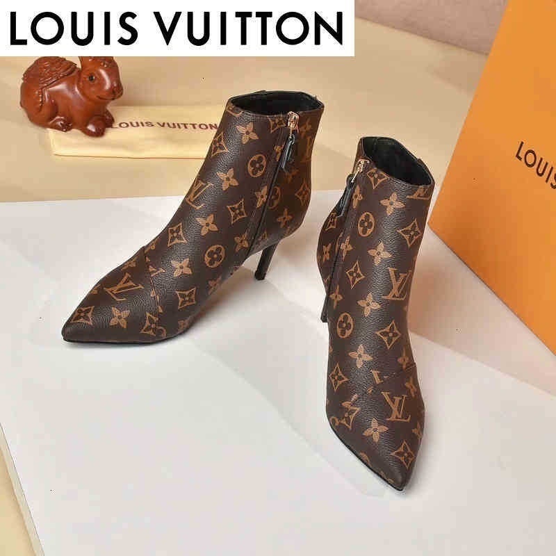 LV Bolsa Louis Vuitton Zapatos De Vestir Marca Superior Diseño De La Letra  L512562 Tacón Alto Para Mujer De Cuero Genuino Con Sandalias De Cuña  MADELEINE ROTA XOA8