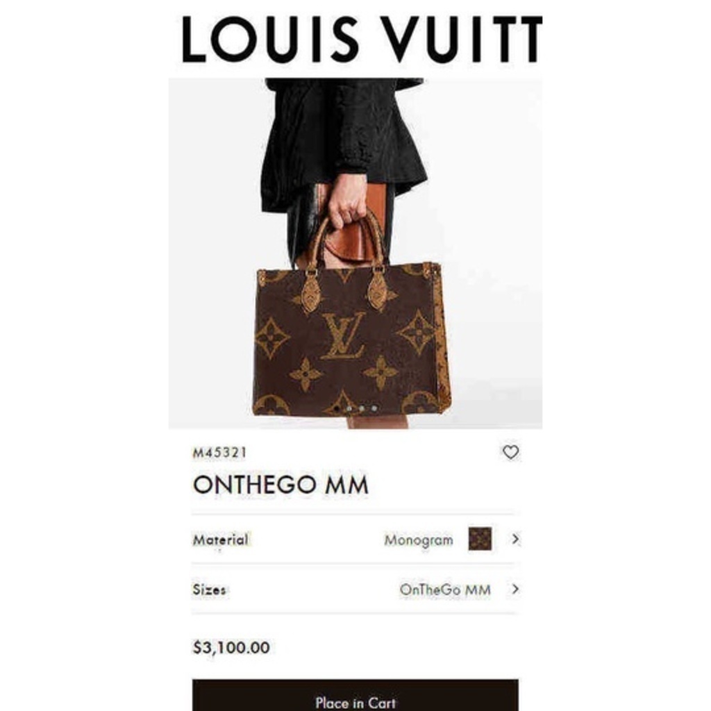 Shop Louis Vuitton MONOGRAM Onthego mm (M45321) by RedondoBeach-LA