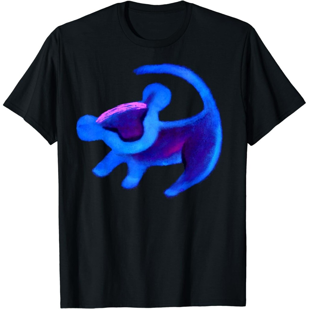 Licenciado Disney El Rey León Simba Cueva Pintura Tono Azul Camisa Para ...