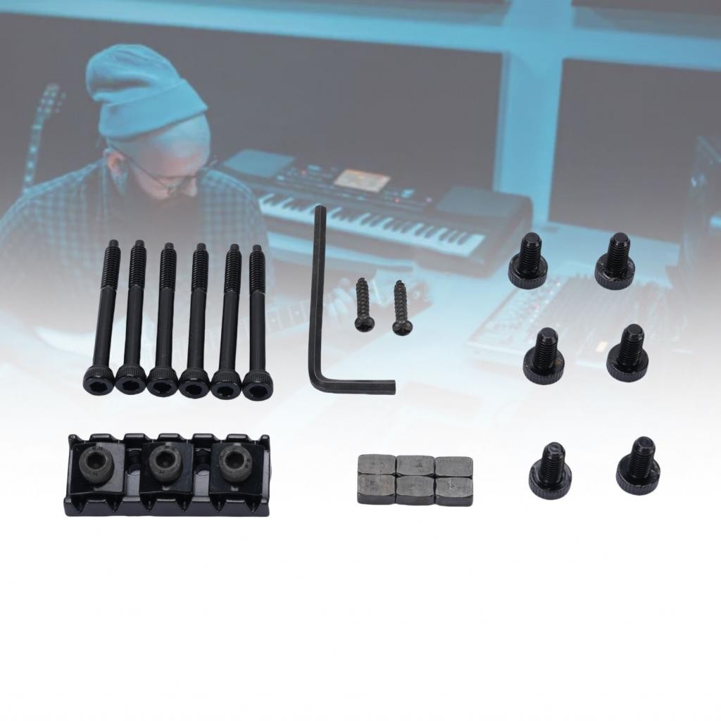 Guitar String Locking Nut Practical Stainless Steel Lock Insert Blocks ...
