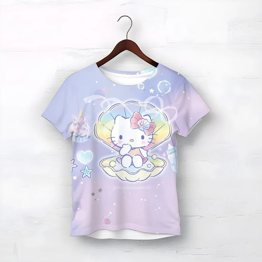 Camiseta De Ciclismo Para Niño/a - Manga Corta, Rayas, 95% Algodón 5% Elastano, Para Primavera/verano