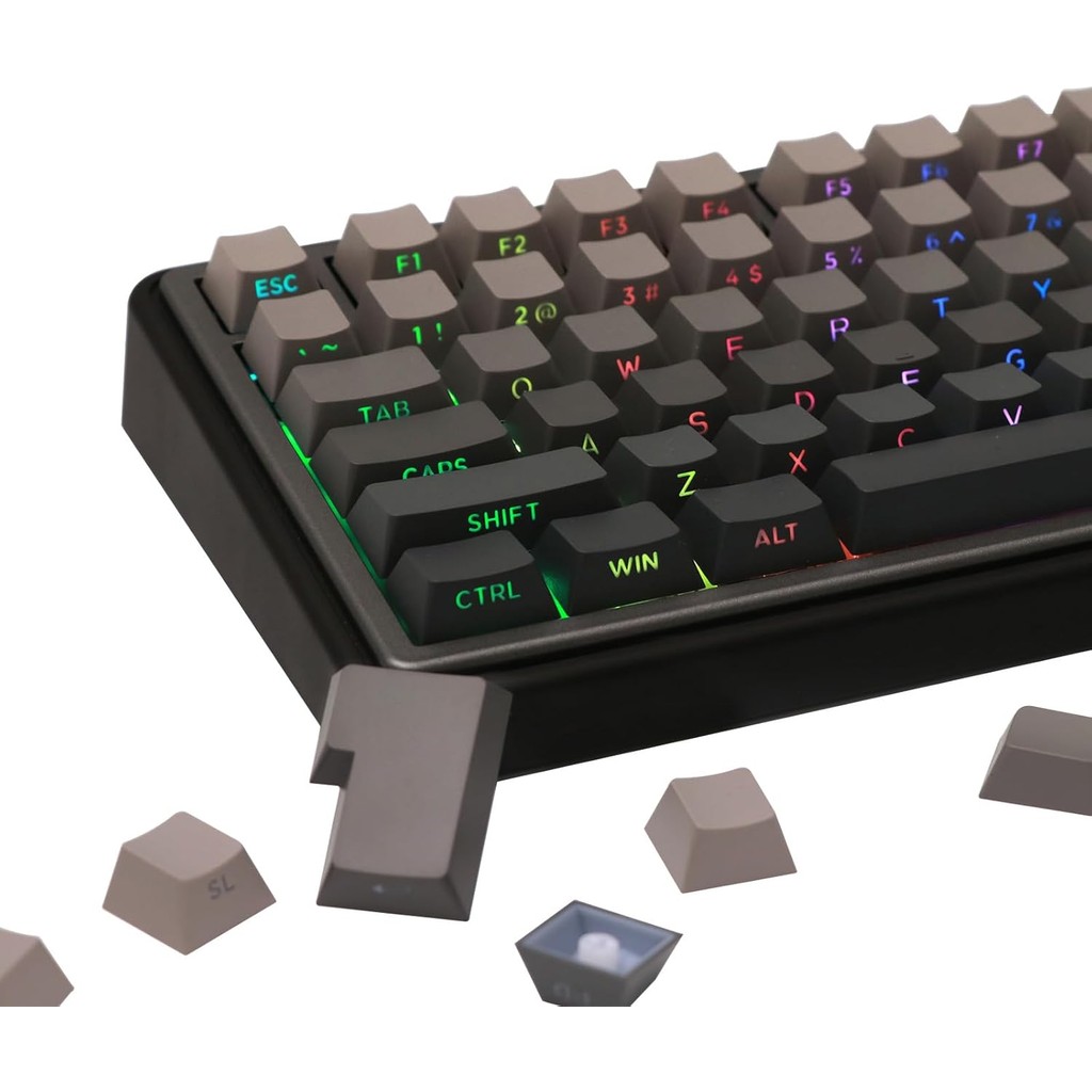 EPOMAKER 133-Key Doble Tiro Lateral PBT Keycap Set Para Teclado ...