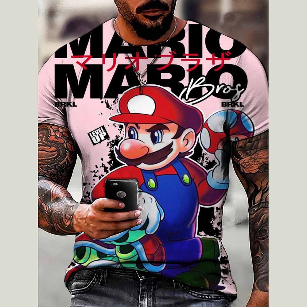 Juego Para Niños Super Mario Bros Polera Niño Ropa De Dibujos Animados ...