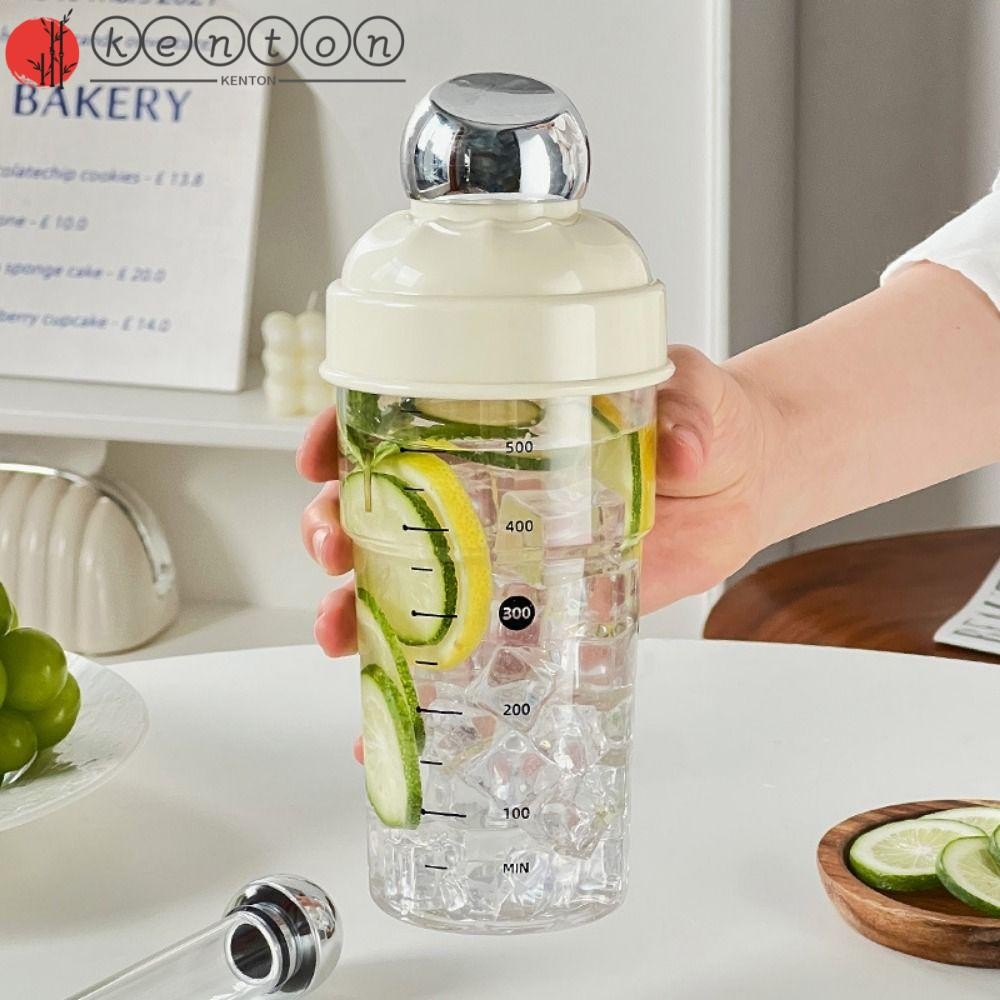 KENTON Vaso Mezclador De Cóctel , 600ML BPA-Free Drink Hand-Shake Mixer ...