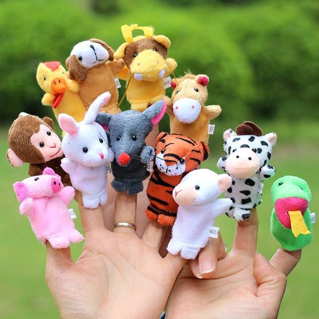 BZKSER Set De 6 Marionetas De Dedo De Felpa – Animales Y Personajes De Colores, Juguetes Educativos Para Niños