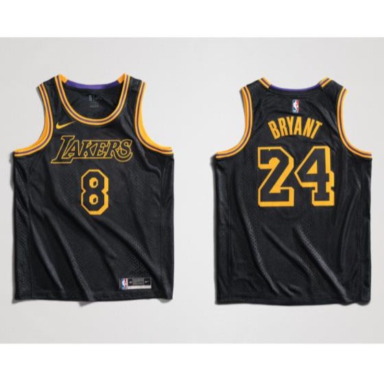 Camiseta NBA Kobe Bryant 8 Los Angeles Lakers Negra 2020-2021