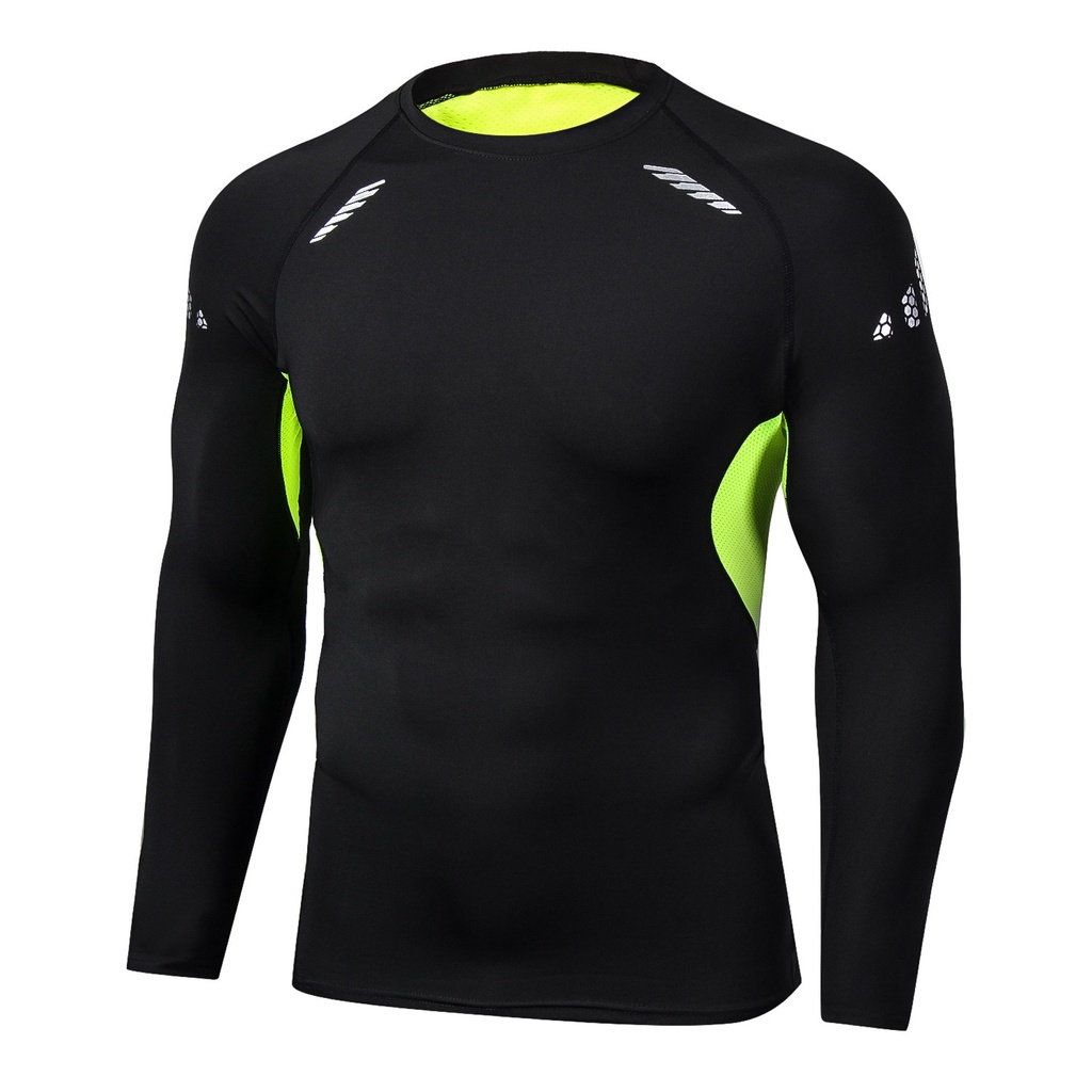 Camisa De Compresión De Manga Larga Deportes Para Hombres Entrenamiento  Correr