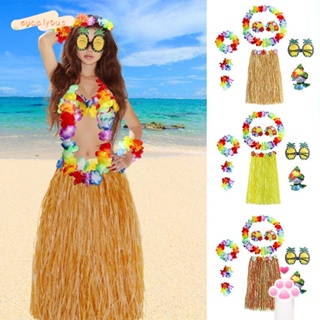 Disfraz hawaiano de baile de hula, 5 piezas para niñas..