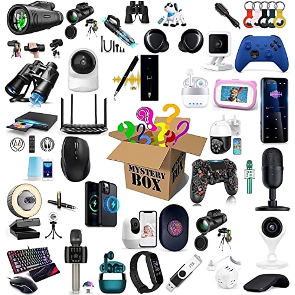 Lote De Paquetes No Reclamados – Caja Sorpresa Con 4 A 30 Artículos Eléctricos Y Multimedia, Productos Mixtos Seleccionados, Ideal Para Regalos O Coleccionistas