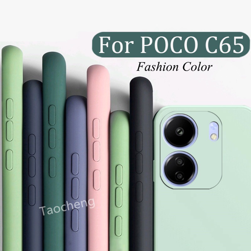 Carcasa Para Xiaomi Poco C65 XiaomiPocoC65 4G 2023 Funda De Teléfono De  Silicona Suave TPU Moda Color Sólido Modelo De Pareja A Prueba De Golpes  Cubierta Trasera Protectora