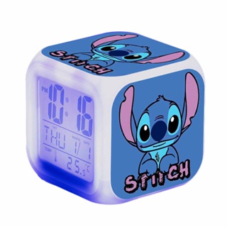 Reloj Despertador Stitch Con Luz Led