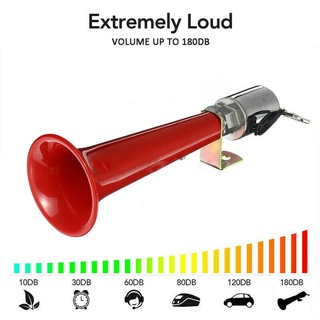 Bocina eléctrica para coche, bocina de coche, bocina eléctrica de doble  bocina de 130 db, kit de bocinas de bocina de aire Loudapeaker, color rojo