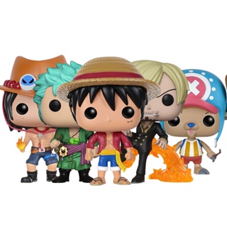 Funko Luffy 98 Gear Four 926 Ace 100 Law 101 1016 Zoro 327 Brook 358 Usopp  401 funko pop one piece Anime Action Figures Toys