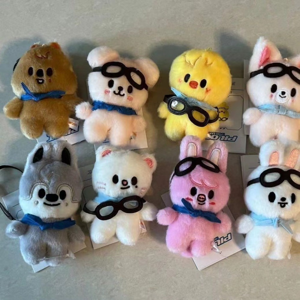 Kpop Stray Kids Pilot Doll FM Llavero De Felpa Lobo Chan Bbokari
