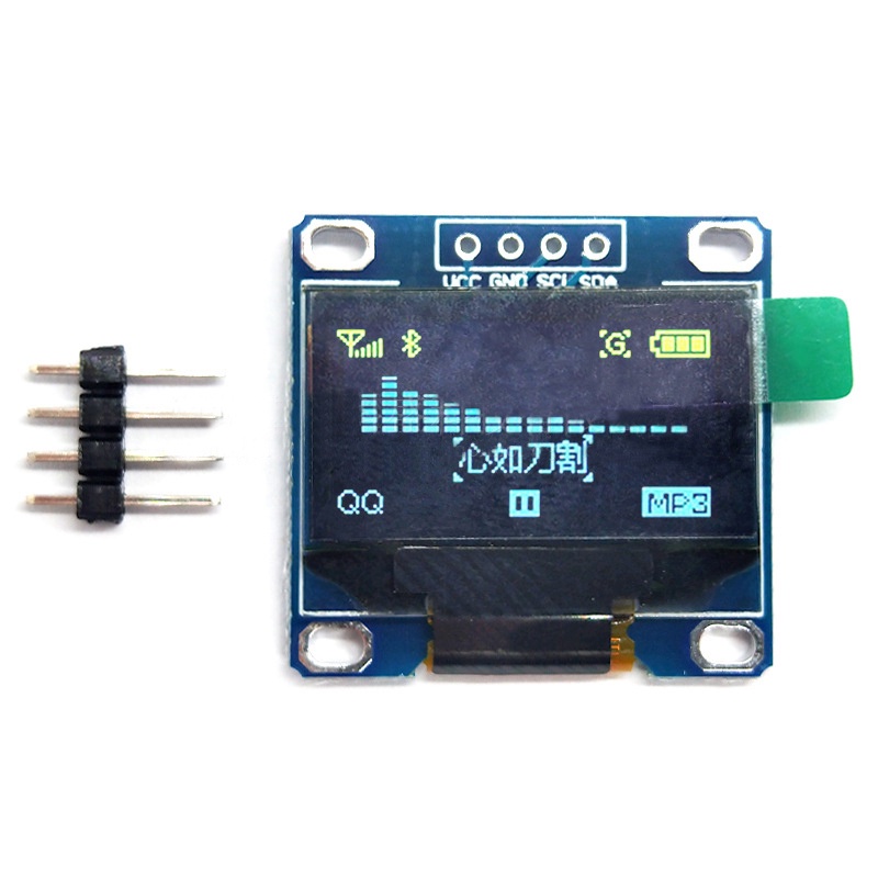 Pantalla 128x64 I2c Módulo OLED 0.96 Pulgadas QIQIAZI - Pantalla I2C 128x64 Para Arduino Panel Amarillo Azul