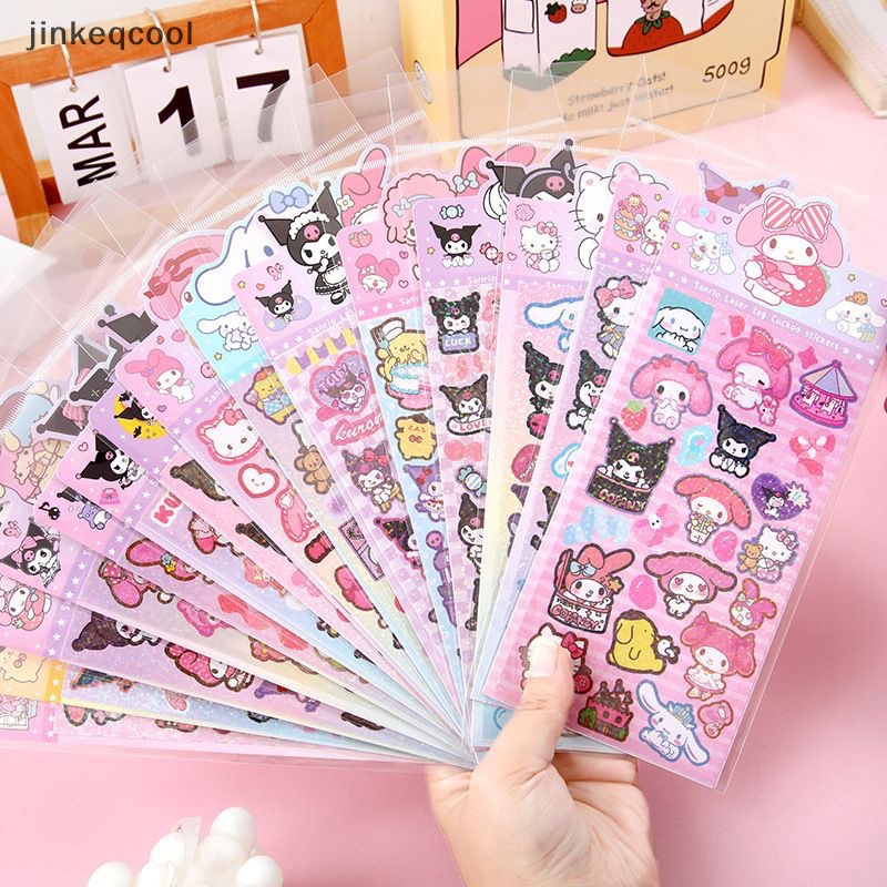 50pcs lindo dibujo animado Cinnamoroll Sanrio pegatinas portátil