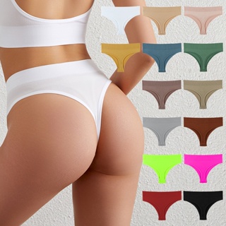 Tangas de algodón para mujer Sexy en V cintura G-String cómodas a