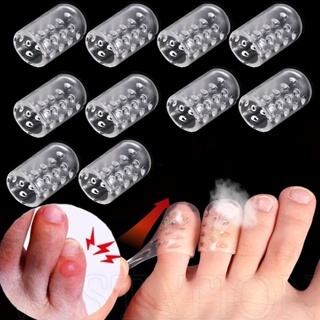 Protector de dedos de silicona antifricción, 20 protectores de dedos de gel  transpirables para hombres y mujeres, fundas para dedos de los pies