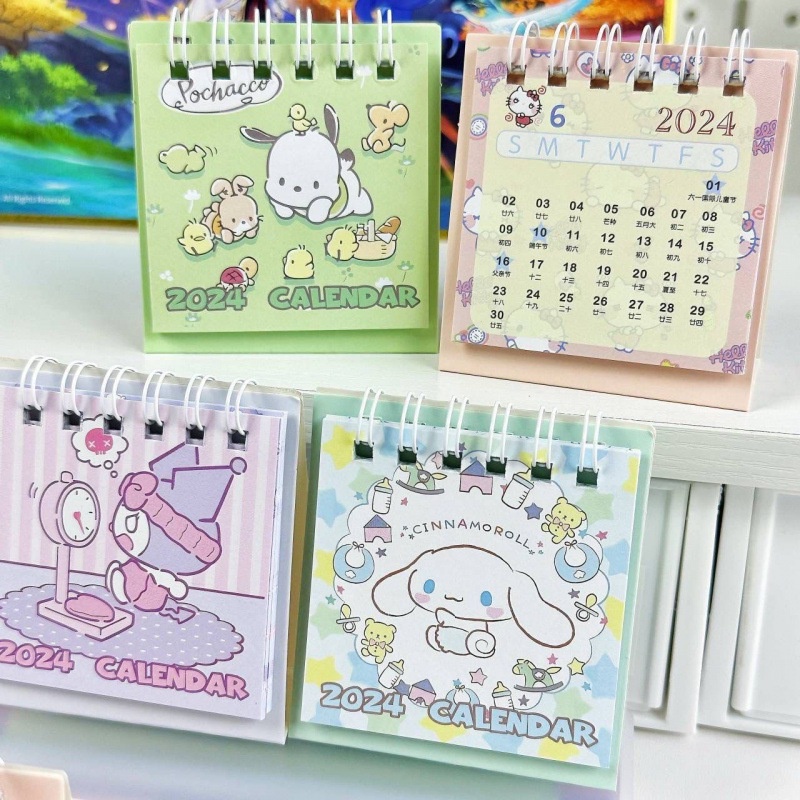 Mini Calendario De Dibujos Animados 2024 Sanrio Hermoso Shopee Chile