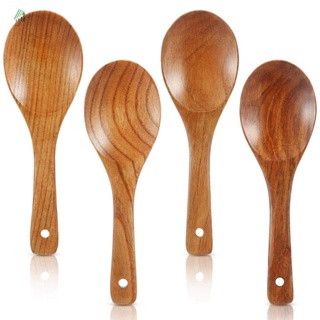 Set cucharas para cocina madera 4 pzas