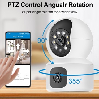 Cámara WiFi de audio con detección de movimiento PTZ AI, seguridad para el  hogar, visión nocturna colorida, vista 360, impermeable IP65, alarma PIR