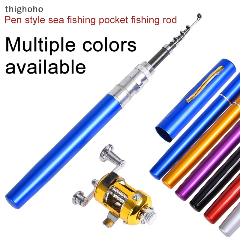 1M / 1.4M Pocket Collapsible Fishing Rod Reel Combo Mini Pen Fishing Pole  Kit Te