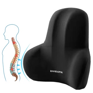 Almohada de apoyo lumbar para silla de oficina para aliviar el dolor de  espalda baja - Mini almohada lumbar en forma de cuña lateral para silla