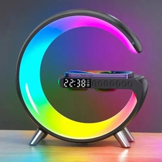 Luz despertador digital Reloj despertador Luz nocturna Sensor inteligente  Función de repetición Control táctil Reloj electrónico de escritorio  Lámpara