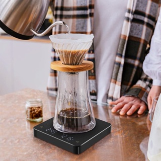 Comprar Báscula de café útil con temporizador, función de calibración  ligera multifuncional, báscula de café expreso, accesorios para café