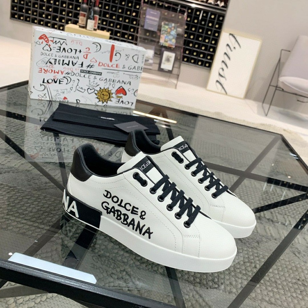 Dolce Gabbana Comodas Zapatillas Deportivas Todo Combinado casual Blanco Zapatos Bajos Hombres