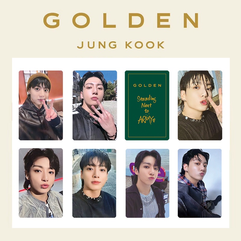 Jk < Dorado > Jungkook Bts Photocard Solo Álbum Tarjeta Especial