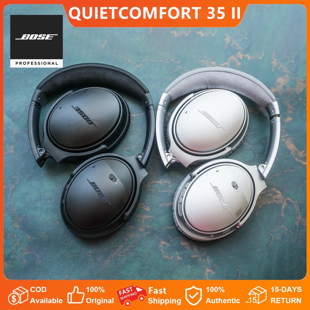 Bose QuietComfort 35 II/QC35 Auriculares Inalámbricos Con Cancelación De  Ruido Para Juegos Con Micrófono